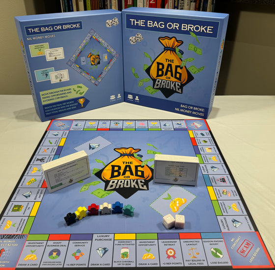 Bag or Broke: NIL Money Moves Play the Game. Master the Hustle. Secure your Legacy.